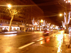 nice lighting on the night roads